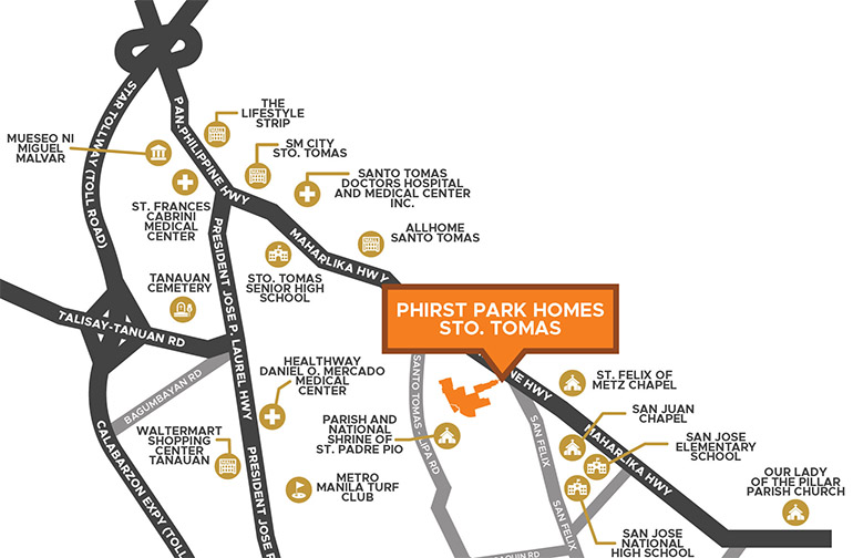 PHirst Park Homes Sto. Tomas and Lot in Batangas